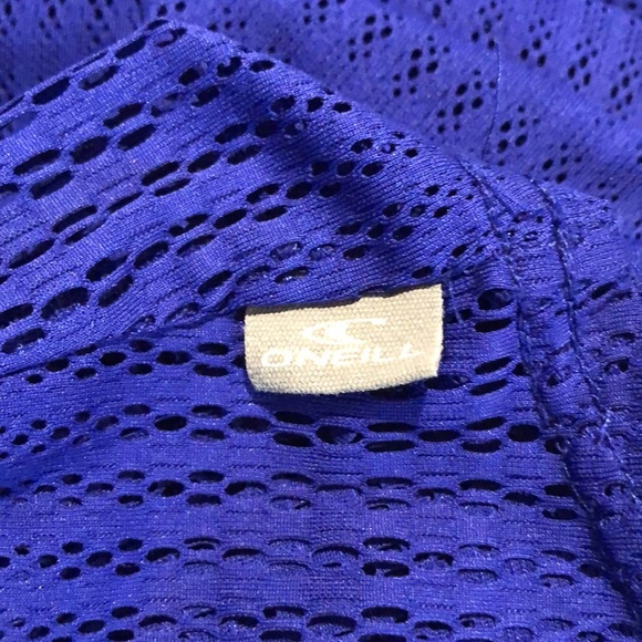 O’Neill bright blue swim cover up oversized stretchy mesh XS/S - Picture 6 of 6